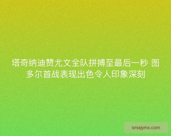 塔奇纳迪赞尤文全队拼搏至最后一秒 图多尔首战表现出色令人印象深刻
